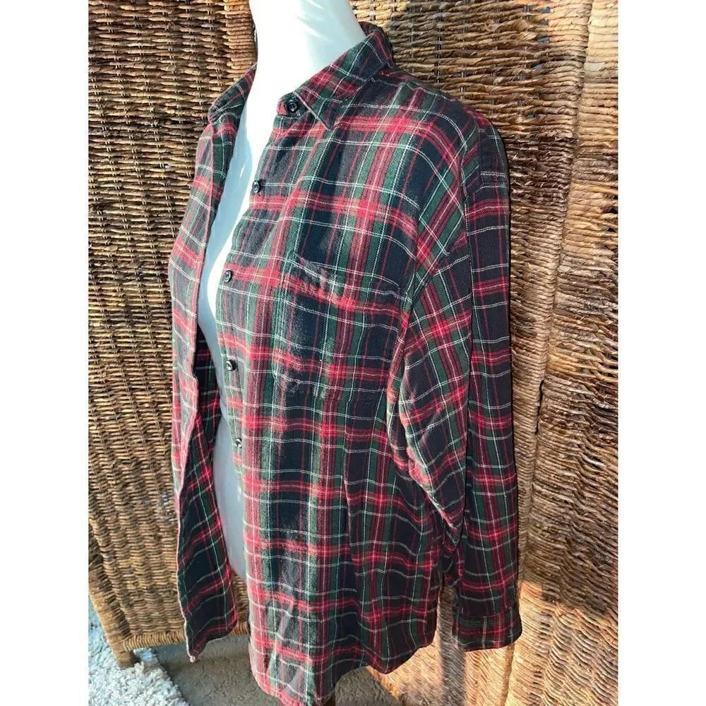 Basic Editions Long-Sleeve Flannel M - Picture 5 of 9